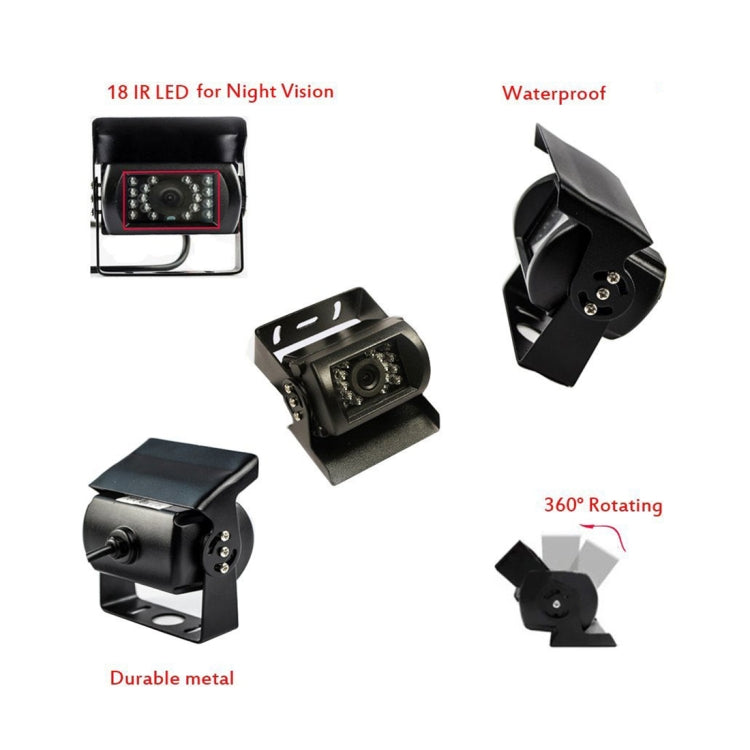 PZ-607-2 Wireless Vehicle Truck Dual Backup Camera and Monitor Infrared Night Vision Rear View Camera with 7 inch HD Monitor - Rear View Cameras by PMC TechLife | Online Shopping South Africa | PMC TechLife | Buy Now Pay Later Mobicred