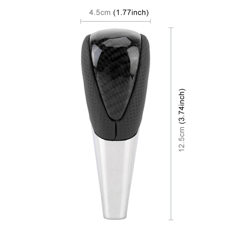 Universal High Carbon Fiber Texture Leather Hole Pattern Car Gear Shift Knob Modified Shifter Lever Knob - Shift Knob by PMC Jewellery | Online Shopping South Africa | PMC Jewellery | Buy Now Pay Later Mobicred