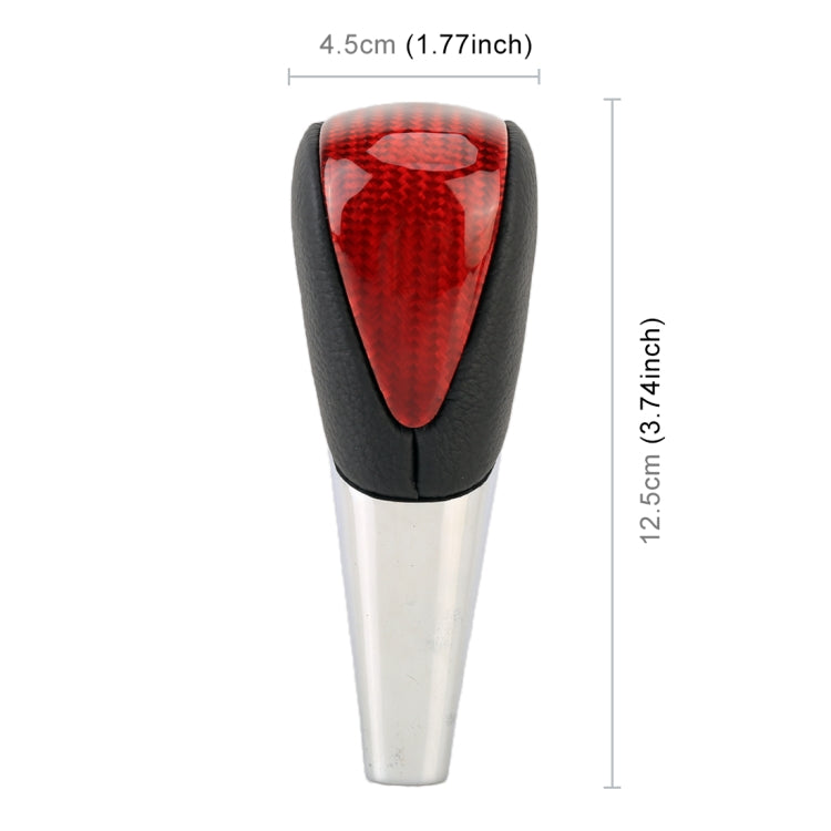 Universal High Carbon Fiber Texture Leather Hole Pattern Car Gear Shift Knob Modified Shifter Lever Knob - Shift Knob by PMC Jewellery | Online Shopping South Africa | PMC Jewellery | Buy Now Pay Later Mobicred