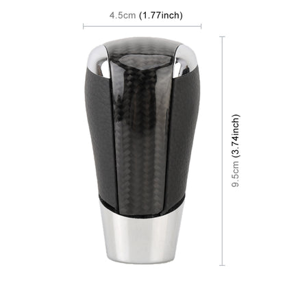 Universal Carbon Fiber Texture Leather Hole Pattern Car Gear Shift Knob Modified Shifter Lever Knob - Shift Knob by PMC Jewellery | Online Shopping South Africa | PMC Jewellery | Buy Now Pay Later Mobicred