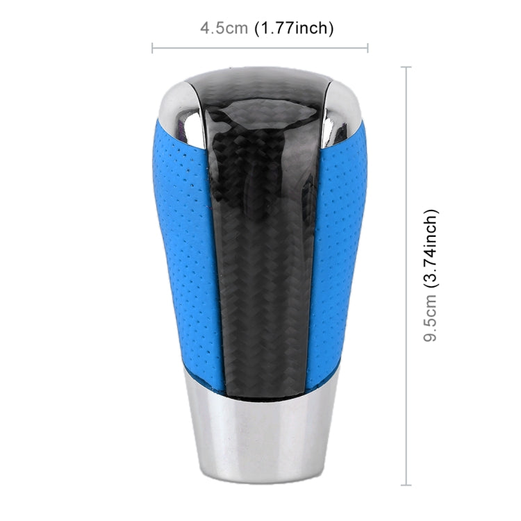 Universal Carbon Fiber Texture Leather Hole Pattern Car Gear Shift Knob Modified Shifter Lever Knob - free shipping - PMC TechLife - Order now!