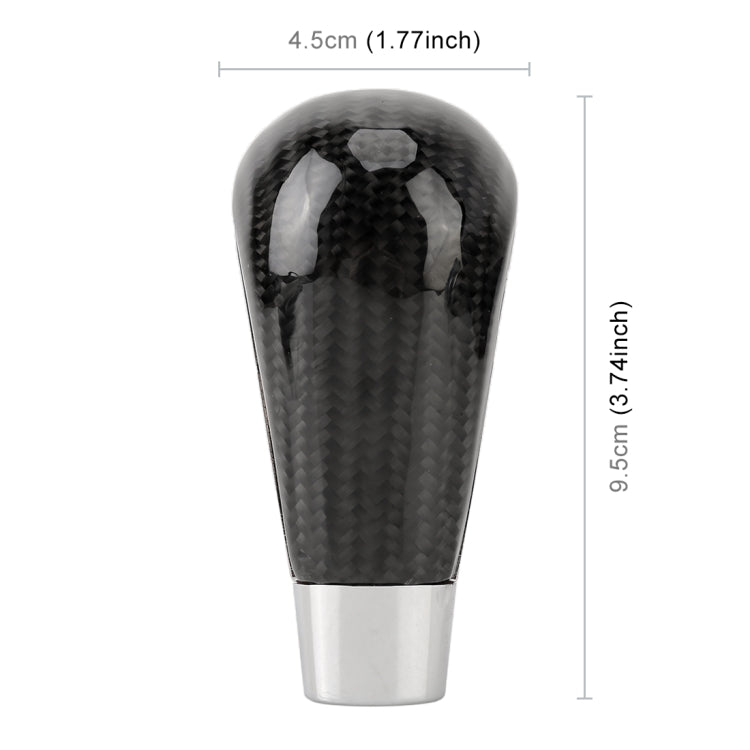 Universal Carbon Fiber Texture Leather Hole Pattern Car Gear Shift Knob Modified Shifter Lever Knob - Shift Knob by PMC Jewellery | Online Shopping South Africa | PMC Jewellery | Buy Now Pay Later Mobicred