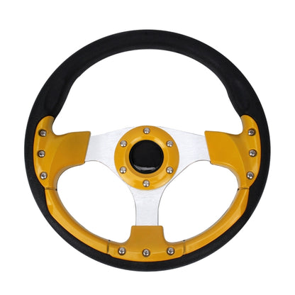 Car Modified Racing Sport Horn Button Steering Wheel, Diameter: 32cm(Yellow) - Steering Wheel Accessories by PMC Jewellery | Online Shopping South Africa | PMC Jewellery | Buy Now Pay Later Mobicred