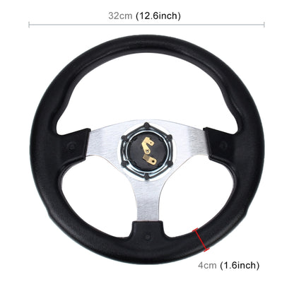 Car Modified Racing Sport Horn Button Steering Wheel, Diameter: 32cm(Yellow) - Steering Wheel Accessories by PMC Jewellery | Online Shopping South Africa | PMC Jewellery | Buy Now Pay Later Mobicred