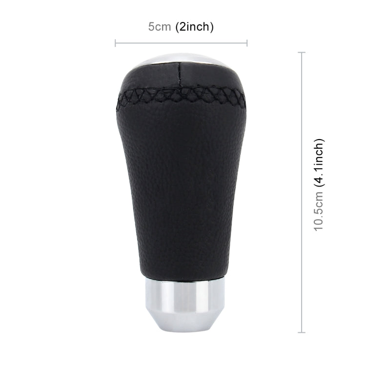 Universal Car Modified Shifter Black Leather Lever Manual 5-Speed Gear Shift Knob - Shift Knob by PMC Jewellery | Online Shopping South Africa | PMC Jewellery | Buy Now Pay Later Mobicred