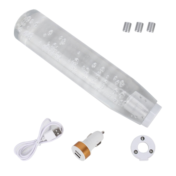 Universal Car Truck Transparent Bubble Colors LED Light Shift Knob Gear Lever Shifter, Length: 20cm - Shift Knob by PMC Jewellery | Online Shopping South Africa | PMC Jewellery | Buy Now Pay Later Mobicred