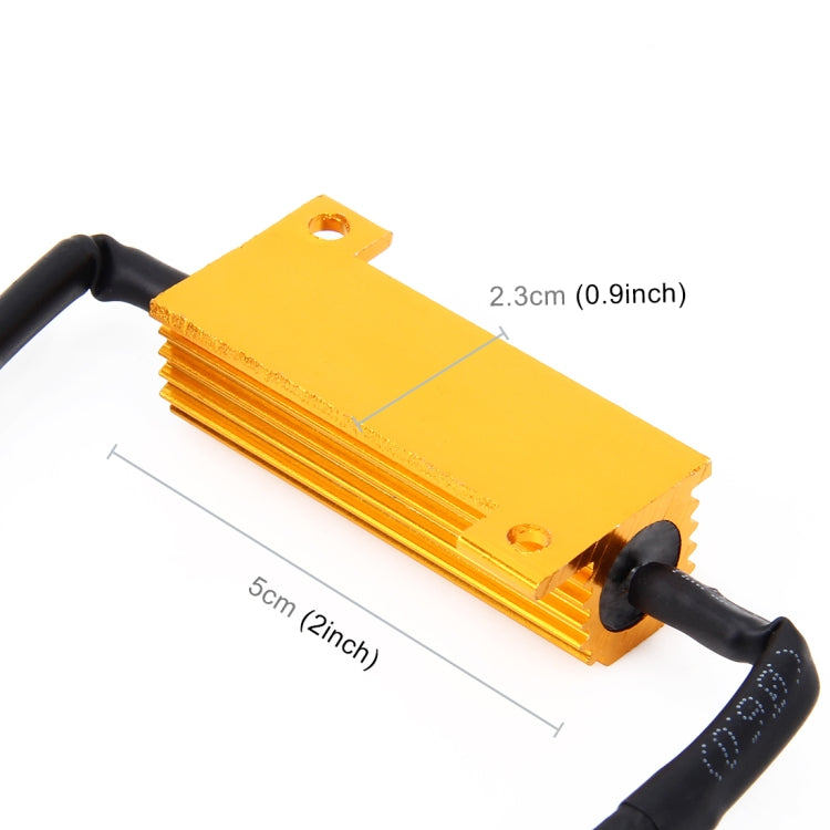 2 PCS H7 50W 6 Ohms Load Resistor Car Canbus Error Canceller Decoder Cable - free shipping - PMC TechLife - Order now!