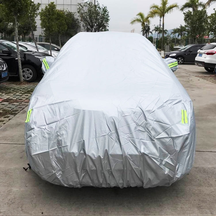 PEVA Anti-Dust Waterproof Sunproof SUV Car Cover with Warning Strips, Fits Cars up to 5.1m(199 inch) in Length - PE Material by PMC Jewellery | Online Shopping South Africa | PMC Jewellery | Buy Now Pay Later Mobicred