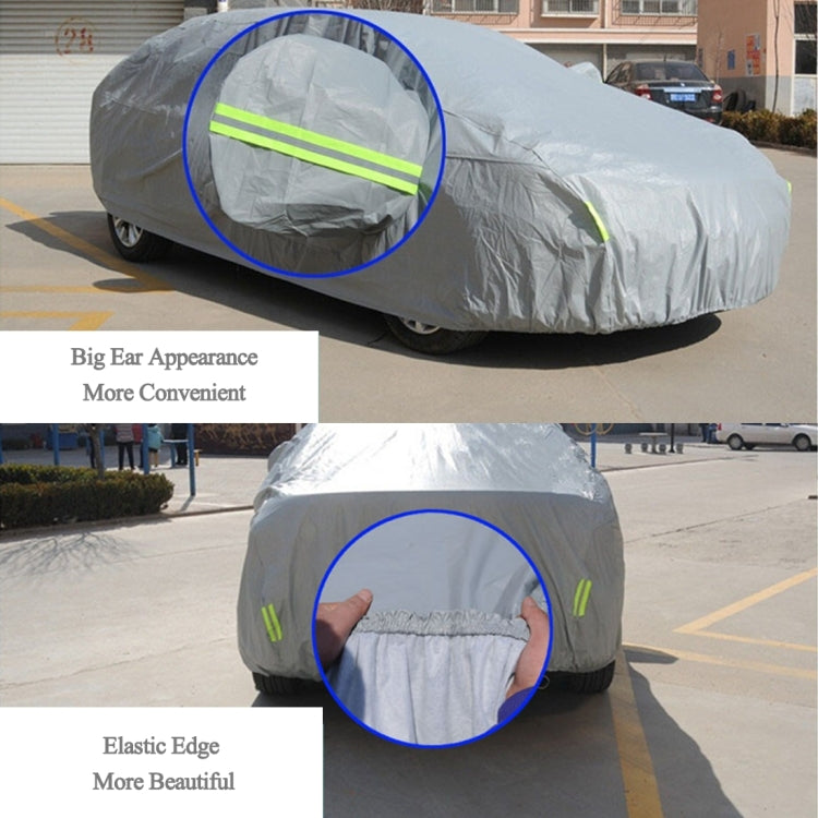 PEVA Anti-Dust Waterproof Sunproof SUV Car Cover with Warning Strips, Fits Cars up to 5.1m(199 inch) in Length - PE Material by PMC Jewellery | Online Shopping South Africa | PMC Jewellery | Buy Now Pay Later Mobicred