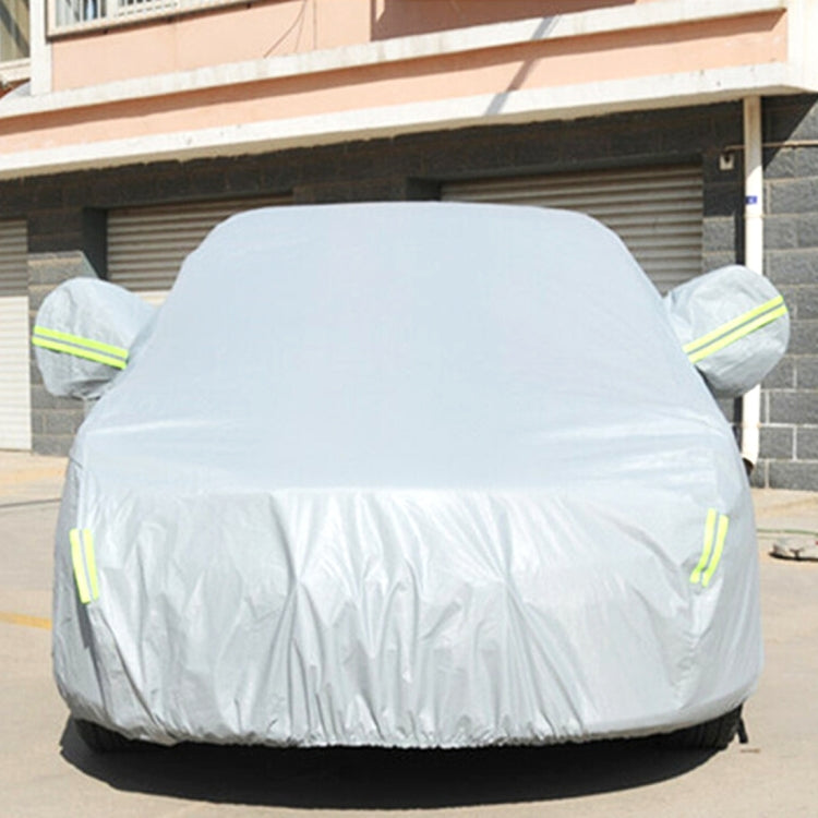 PVC Anti-Dust Sunproof Sedan Car Cover with Warning Strips, Fits Cars up to 5.1m(199 inch) in Length - PE Material by PMC Jewellery | Online Shopping South Africa | PMC Jewellery | Buy Now Pay Later Mobicred