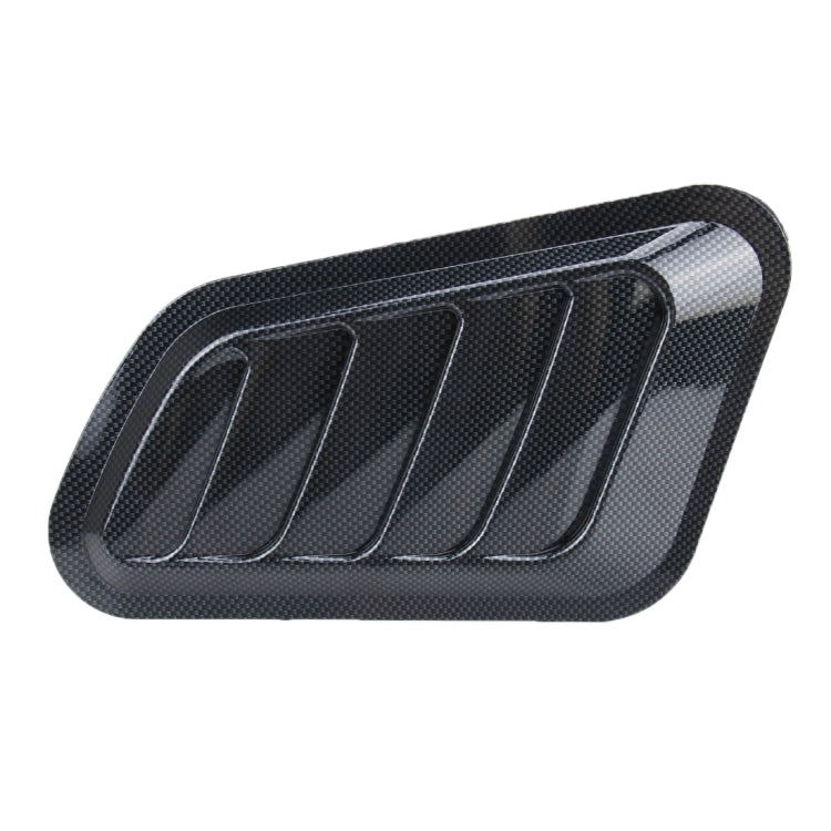 2 PCS Car Auto Carbon Fiber Texture Decorative Air Flow Intake Scoop Turbo Bonnet Vent Cover Hood - Decorative Sticker by PMC Jewellery | Online Shopping South Africa | PMC Jewellery | Buy Now Pay Later Mobicred