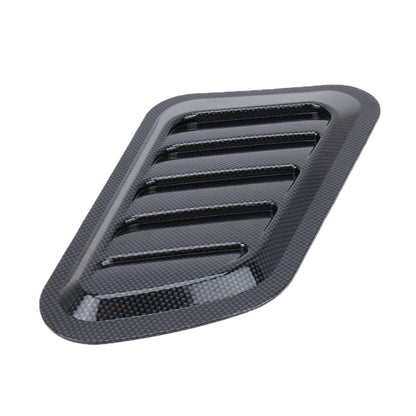 2 PCS Car Auto Carbon Fiber Texture Decorative Air Flow Intake Scoop Turbo Bonnet Vent Cover Hood - Decorative Sticker by PMC Jewellery | Online Shopping South Africa | PMC Jewellery | Buy Now Pay Later Mobicred