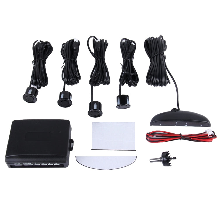 Car Buzzer Reverse Backup Radar System - Premium Quality 4 Parking Sensors Car Reverse Backup Radar System with LCD Display(Black) - Radar Detectors by PMC Jewellery | Online Shopping South Africa | PMC Jewellery | Buy Now Pay Later Mobicred