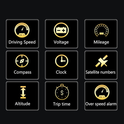 T900 Car GPS HUD Virtual HD Reflection Board Head-up Display, Speed & Driving Distance / Time Display, Over Speed & Voltage & Low Voltage Alarm, Fatigue Driving - Head Up Display System by PMC Jewellery | Online Shopping South Africa | PMC Jewellery | Buy Now Pay Later Mobicred