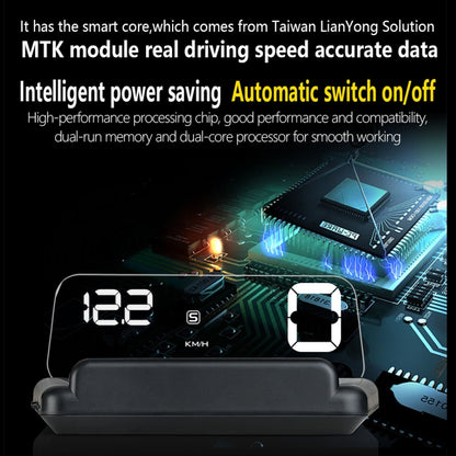 T900 Car GPS HUD Virtual HD Reflection Board Head-up Display, Speed & Driving Distance / Time Display, Over Speed & Voltage & Low Voltage Alarm, Fatigue Driving(White) - Head Up Display System by PMC Jewellery | Online Shopping South Africa | PMC Jewellery | Buy Now Pay Later Mobicred