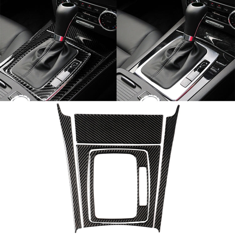 5 PCS Car Carbon Fiber Right Drive Gear Position Panel Decorative Sticker for Mercedes-Benz W204 2007-2013 - Car Interior Mouldings by PMC Jewellery | Online Shopping South Africa | PMC Jewellery | Buy Now Pay Later Mobicred