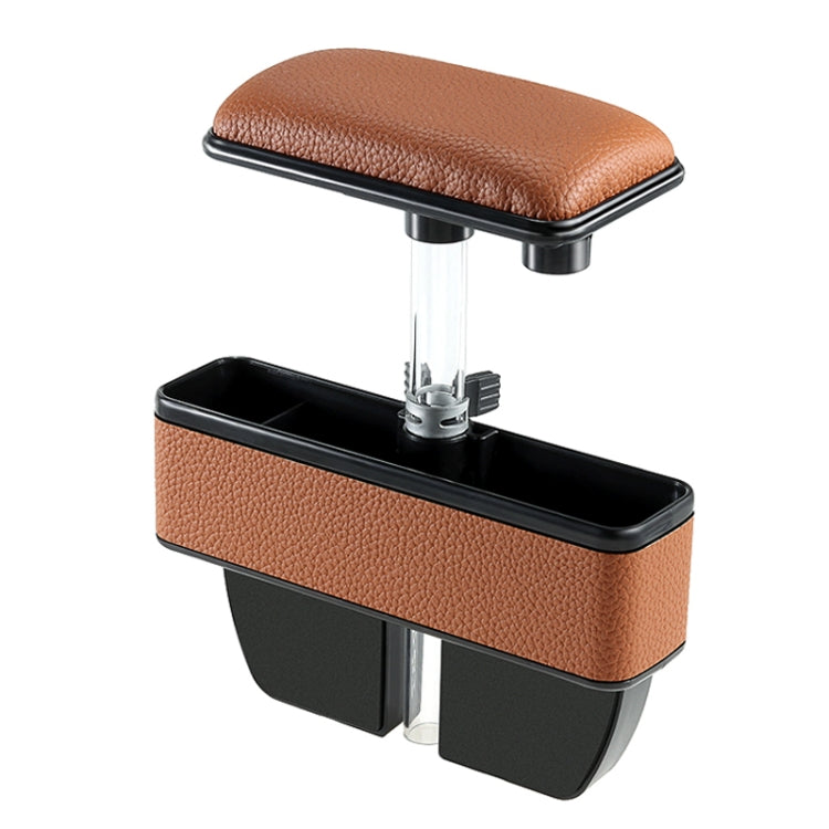 Universal Car Multi-functional Console Side Pocket Seat Gap Side Storage Box with Elbow Support Pad (Brown) - Stowing Tidying by PMC Jewellery | Online Shopping South Africa | PMC Jewellery | Buy Now Pay Later Mobicred