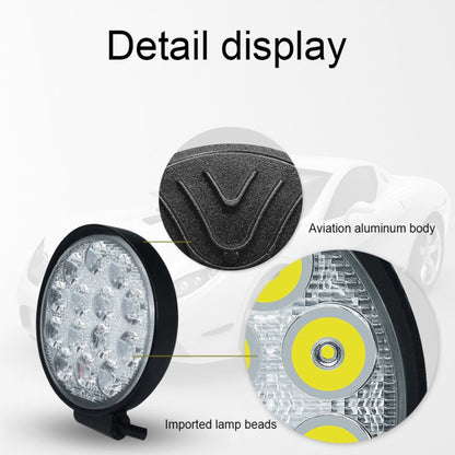 10.5W White Light Round-Shaped Waterproof Car Boat Marine Work Lights Spotlight LED Bulbs, DC 9-30V - Work Lights by PMC Jewellery | Online Shopping South Africa | PMC Jewellery | Buy Now Pay Later Mobicred