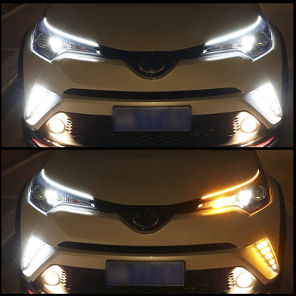 2 PCS 60cm DC12V 7.5W Ultra-thin Waterproof Car Auto Double Colors Turn Lights / Running Lights SMD-2835 LED Bulbs (Turn Lights: Yellow Light; Running Lights: Red Light) - Running Lights by PMC Jewellery | Online Shopping South Africa | PMC Jewellery | Buy Now Pay Later Mobicred