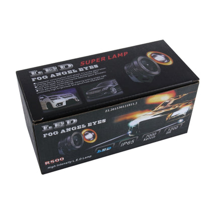 2 PCS 3.5 inch 10W 900 LM 6000K Car Fog Lights with Colorful Angle Eye Light, DC 12V(White Light) - Fog / Driving Lights by PMC Jewellery | Online Shopping South Africa | PMC Jewellery | Buy Now Pay Later Mobicred