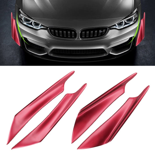 4 PCS Car-Styling Flank Decorative Sticker(Red) - Decorative Sticker by PMC Jewellery | Online Shopping South Africa | PMC Jewellery | Buy Now Pay Later Mobicred