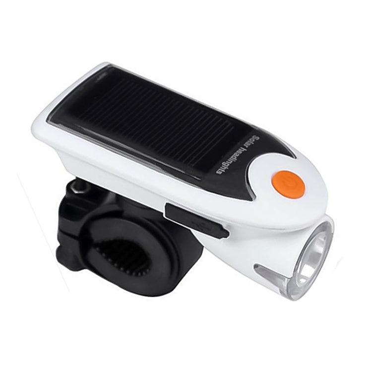 2 PCS 3W 240LM USB Solar Energy Motorcycle / Bicycle Light Set, Front Light+Back Light(White) - Headlights by PMC Jewellery | Online Shopping South Africa | PMC Jewellery | Buy Now Pay Later Mobicred