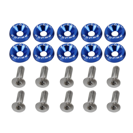 10 PCS Car Modified Screw Gaskets Bodywork Stainless Steel Gasket Bolts, Diameter: 19mm(Blue) - Nuts & Bolts by PMC Jewellery | Online Shopping South Africa | PMC Jewellery | Buy Now Pay Later Mobicred