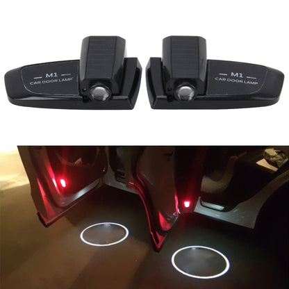 2 PCS Intelligent Induction HD Projection Car Door Welcome Lamp Display Logo for Land Rover(Black) - Door Lights by PMC Jewellery | Online Shopping South Africa | PMC Jewellery | Buy Now Pay Later Mobicred