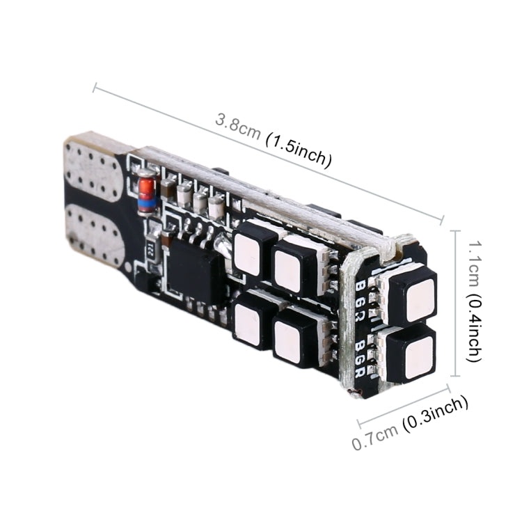 2 PCS W5W 194 T10 Multi Colors 10 SMD 3535 LED Car Clearance Light Marker Light with Remote Control, DC 12V - Clearance Lights by PMC TechLife | Online Shopping South Africa | PMC TechLife | Buy Now Pay Later Mobicred