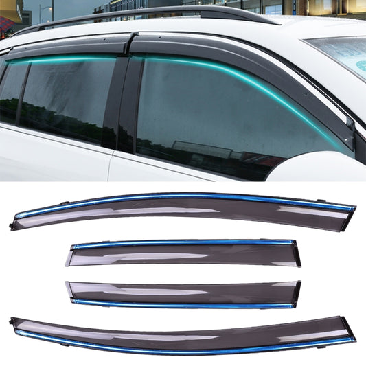 4 PCS Window Sunny Rain Visors Awnings Sunny Rain Guard for Honda Fit 2008-2013 Version Second Generation Hatchback - Window Foils & Solar Protection by PMC Jewellery | Online Shopping South Africa | PMC Jewellery | Buy Now Pay Later Mobicred