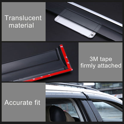 4 PCS Window Sunny Rain Visors Awnings Sunny Rain Guard for Honda CITY 2009-2014 Version - Window Foils & Solar Protection by PMC Jewellery | Online Shopping South Africa | PMC Jewellery | Buy Now Pay Later Mobicred