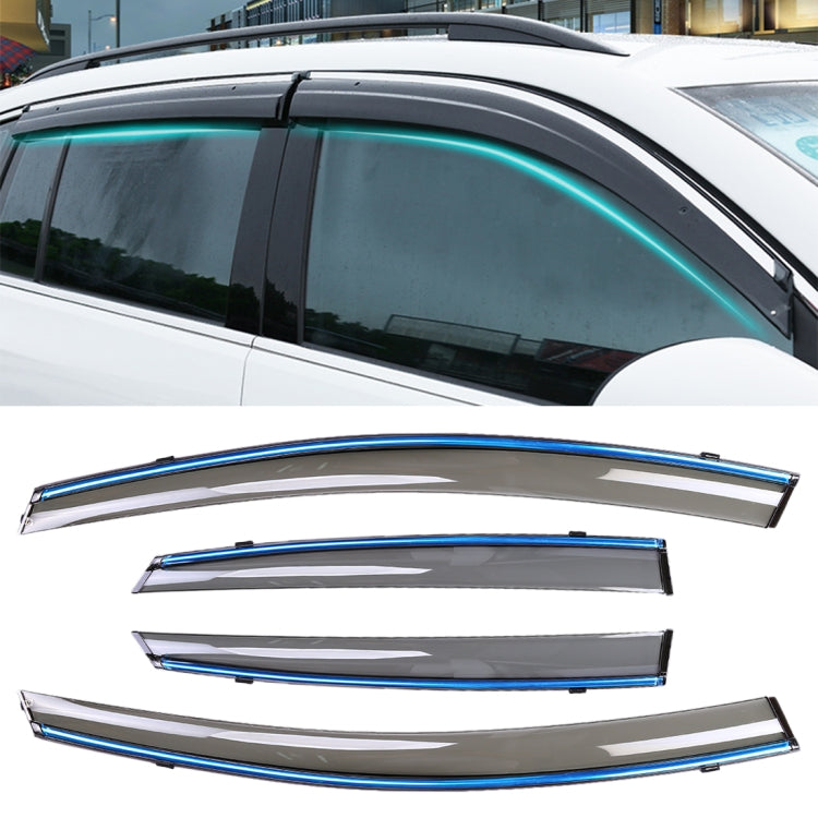 4 PCS Window Sunny Rain Visors Awnings Sunny Rain Guard for Ford Fiesta 2010-2018 Version Sedan - Window Foils & Solar Protection by PMC Jewellery | Online Shopping South Africa | PMC Jewellery | Buy Now Pay Later Mobicred