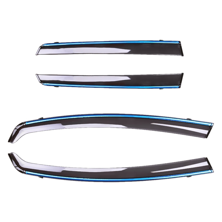 4 PCS Window Sunny Rain Visors Awnings Sunny Rain Guard for Honda Fit 2014-2018 Version Third Generation Hatchback - Window Foils & Solar Protection by PMC Jewellery | Online Shopping South Africa | PMC Jewellery | Buy Now Pay Later Mobicred