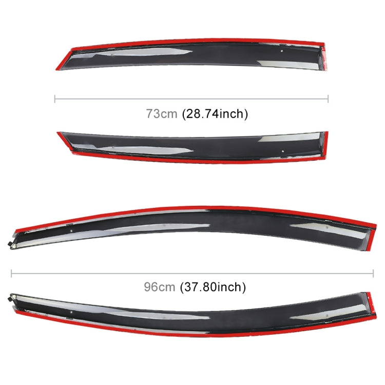 4 PCS Window Sunny Rain Visors Awnings Sunny Rain Guard for Toyota Corolla 2014-2018 Version - Window Foils & Solar Protection by PMC Jewellery | Online Shopping South Africa | PMC Jewellery | Buy Now Pay Later Mobicred