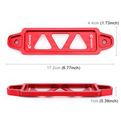 Universal Car Short Stainless Steel Battery Tie Down Clamp Bracket, Size: 17.2 x 4.4 x 1cm(Red) - Booster Cable & Clip by PMC Jewellery | Online Shopping South Africa | PMC Jewellery