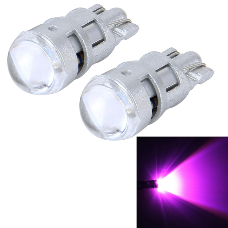 10 PCS T10 1W 50LM Car Clearance Light with SMD-3030 Lamp, DC 12V(Pink Light) - Clearance Lights by PMC Jewellery | Online Shopping South Africa | PMC Jewellery | Buy Now Pay Later Mobicred