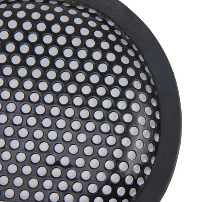 5 inch Car Auto Metal Mesh Black Round Hole Subwoofer Loudspeaker Protective Cover Mask Kit with Fixed Holder - Car Amplifiers by PMC Jewellery | Online Shopping South Africa | PMC Jewellery