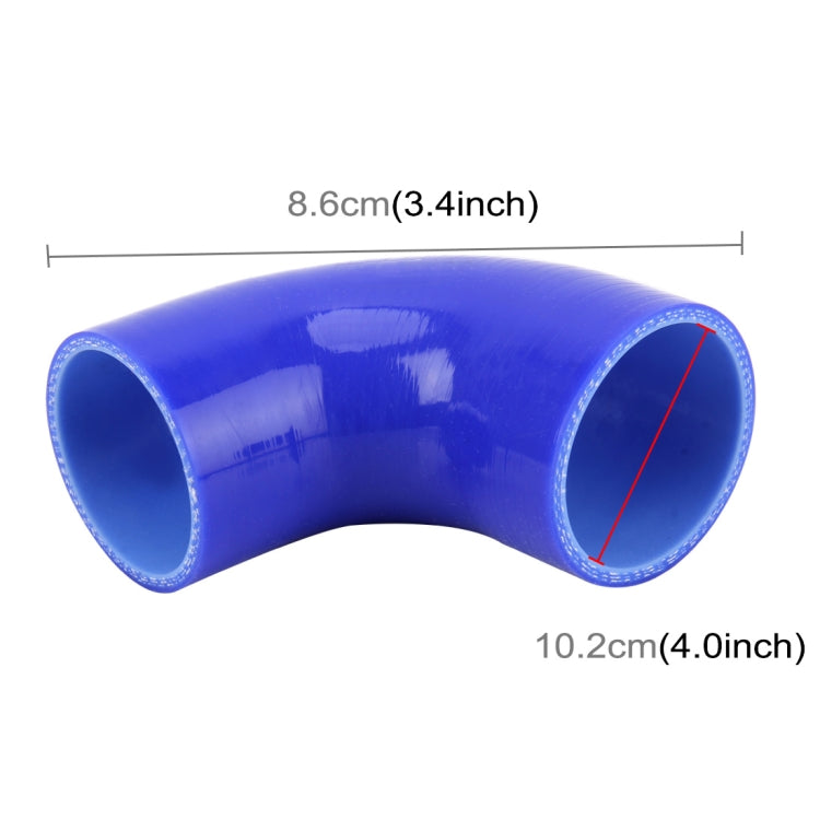 Universal Car Steam Tube Silicone Pipe Elbow 90 Degrees Reducer Hose Silicone Intake Connection Tube Special Turbocharger Silicone Tube, Inner Diameter102mm - Air Intake System by PMC Jewellery | Online Shopping South Africa | PMC Jewellery | Buy Now Pay Later Mobicred