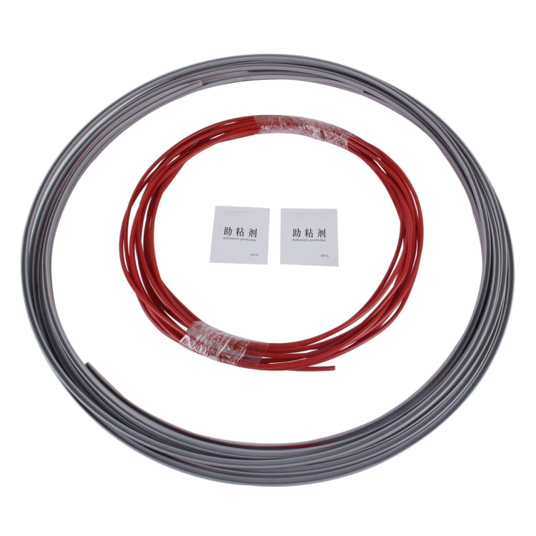 Universal Decorative Scratchproof Stickup 4×2M Flexible Car Wheel Hub Trim Mouldings Shining Decoration Strip with Protective Bottom Slot(Red) - Decorative Strip by PMC Jewellery | Online Shopping South Africa | PMC Jewellery | Buy Now Pay Later Mobicred