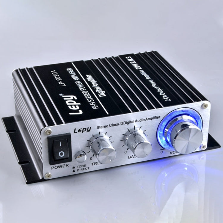 LP-2020A Car / Household HIFI Amplifier Audio, Support MP3, UK Plug with 3A Power Supply -  by PMC Jewellery | Online Shopping South Africa | PMC Jewellery | Buy Now Pay Later Mobicred