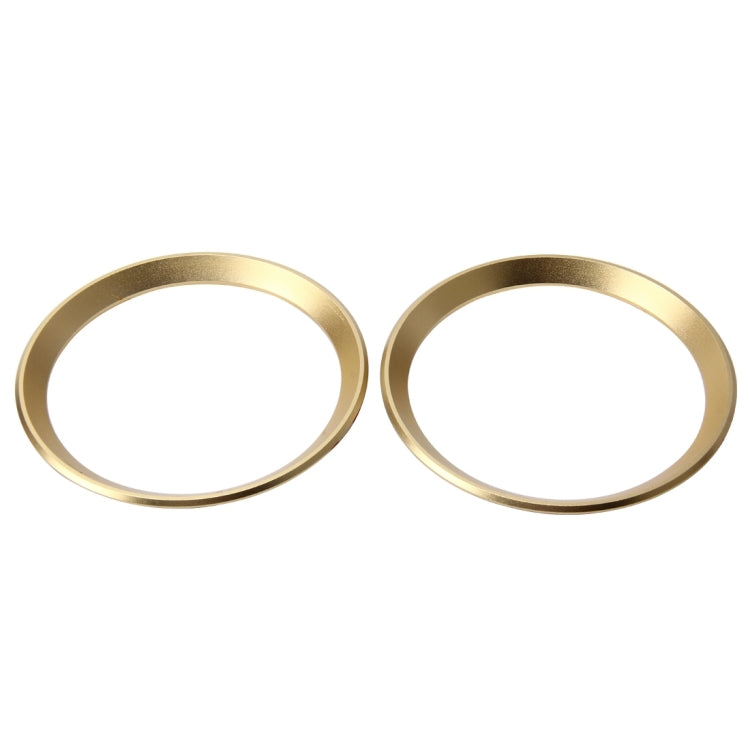 2 PCS Car Logo Decorative Circle Steering Wheel Decoration Ring Sticker Logo Car Styling Modification Car Front Logo Ring Decoration Rear Cover Trim Hood Emblem Rings for BMW 5 Series(Gold) - Decoration Rings by PMC Jewellery | Online Shopping South Africa | PMC Jewellery | Buy Now Pay Later Mobicred