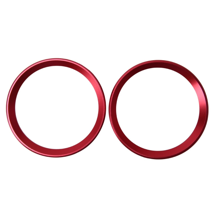 2 PCS Car Logo Decorative Circle Steering Wheel Decoration Ring Sticker Logo Car Styling Modification Car Front Logo Ring Decoration Rear Cover Trim Hood Emblem Rings for BMW 5 Series(Red) - Decoration Rings by PMC Jewellery | Online Shopping South Africa | PMC Jewellery | Buy Now Pay Later Mobicred