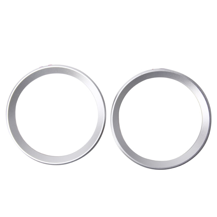 2 PCS Car Logo Decorative Circle Steering Wheel Decoration Ring Sticker Logo Car Styling Modification Car Front Logo Ring Decoration Rear Cover Trim Hood Emblem Rings for BMW 5 Series(Silver) - Decoration Rings by PMC Jewellery | Online Shopping South Africa | PMC Jewellery | Buy Now Pay Later Mobicred