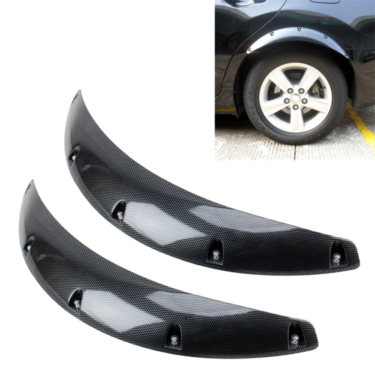 2 PCS 58cm Car Stickers Rubber Round Arc Strips Fender Flares Wheel Eyebrow Decal Sticker(Black) - Mudguards by PMC Jewellery | Online Shopping South Africa | PMC Jewellery | Buy Now Pay Later Mobicred