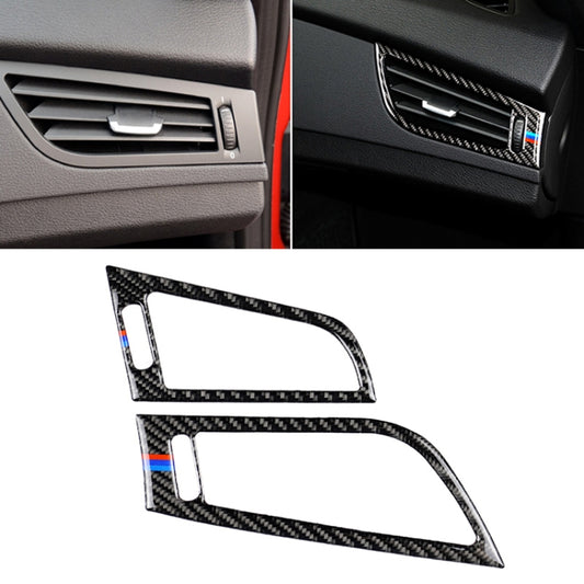 Car Carbon Fiber Side Air Outlet Panel Three Color Decorative Sticker for BMW Z4 2009-2015, Suitable For Left Driving - Car Interior Mouldings by PMC Jewellery | Online Shopping South Africa | PMC Jewellery | Buy Now Pay Later Mobicred