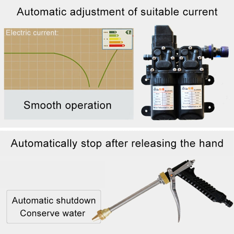 220V Portable Double Pump + Power Supply High Pressure Outdoor Car Washing Machine Vehicle Washing Tools - Car Washer & Accessories by PMC Jewellery | Online Shopping South Africa | PMC Jewellery | Buy Now Pay Later Mobicred