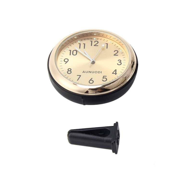 Car Outlet Clock Car Luminous Material Car Clock Car Electronic Watch Car Air Conditioning Outlet Perfume Ornaments(Gold) - Clocks & Car Meters by PMC Jewellery | Online Shopping South Africa | PMC Jewellery | Buy Now Pay Later Mobicred