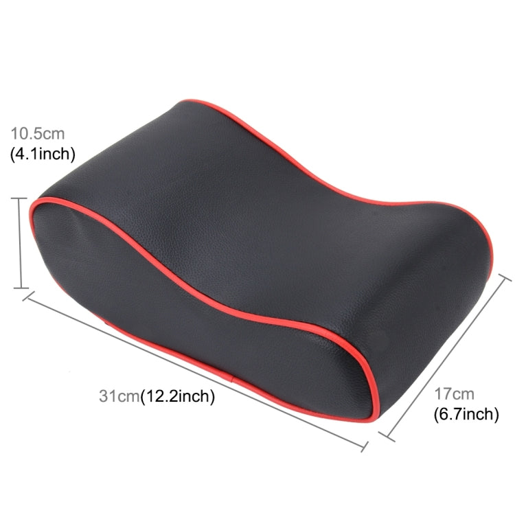 Universal Car PU Leather and Memory Foam Wrapped  Armrest Box Breathable Car Armrest Box Mat with Phone Holder Storage Bag(Black) - Stowing Tidying by PMc TechLife | Online Shopping South Africa | PMc TechLife | Buy Now Pay Later Mobicred
