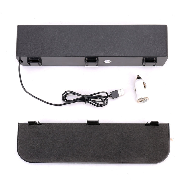 Universal Car Multi-functional Charger Console Side Pocket Seat Gap Side Storage Box, with 2 USB Ports(Black) - Stowing Tidying by PMC Jewellery | Online Shopping South Africa | PMC Jewellery | Buy Now Pay Later Mobicred