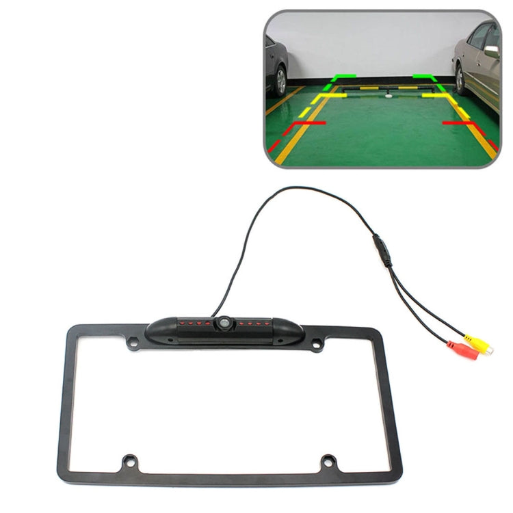 PZ422 America Car License Plate Frame 120 Degree Rear View Camera - Rear View Cameras by PMC Jewellery | Online Shopping South Africa | PMC Jewellery | Buy Now Pay Later Mobicred